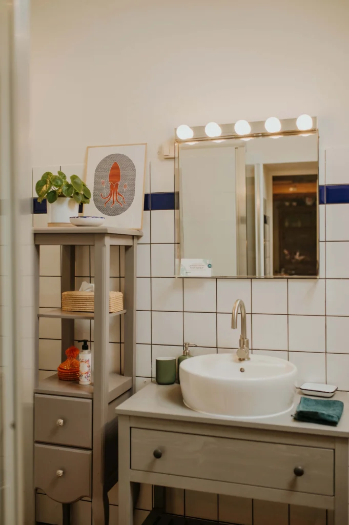 Vue de la salle de bain