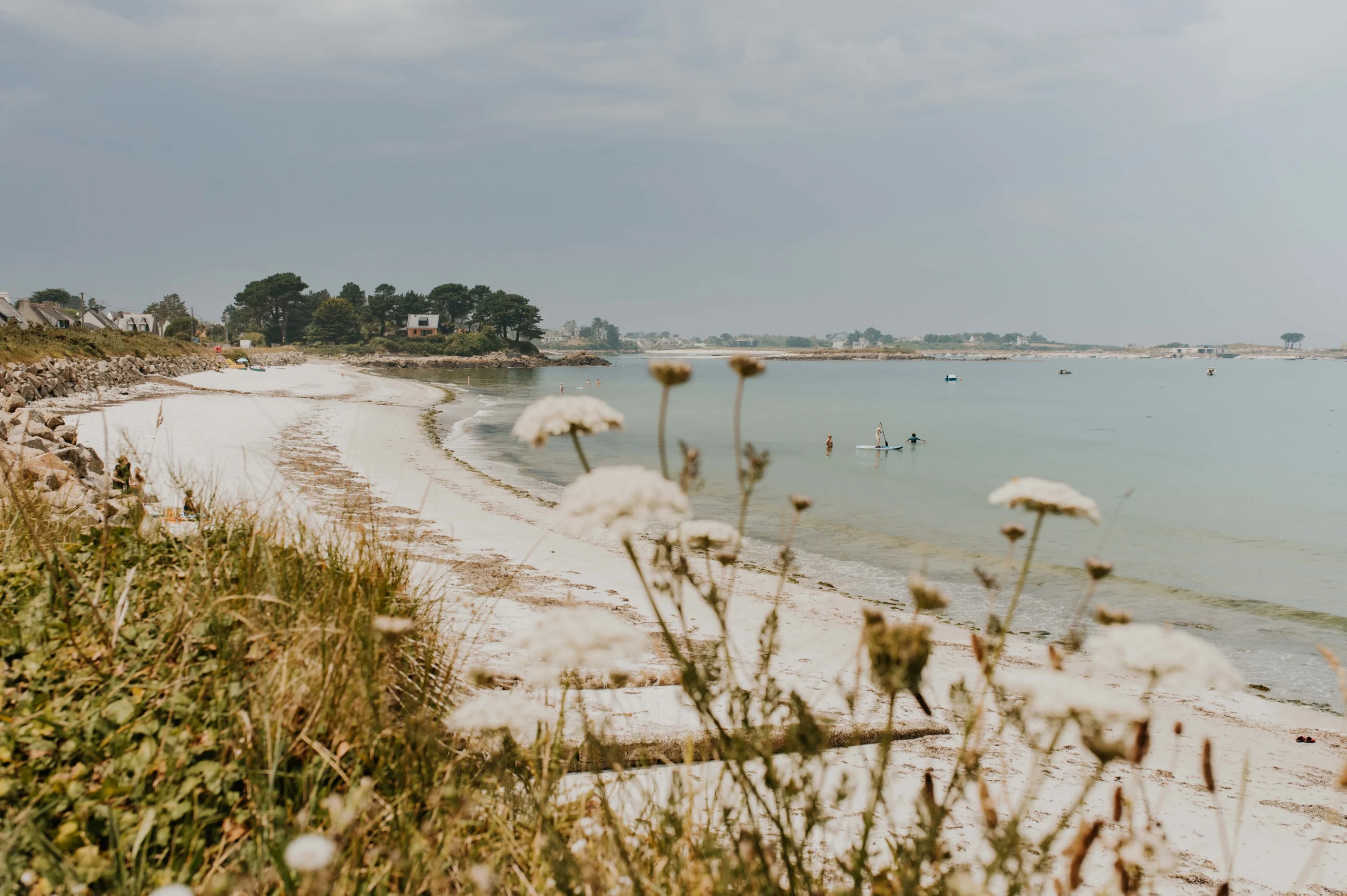 Plage de Plouguerneau dans le finistère